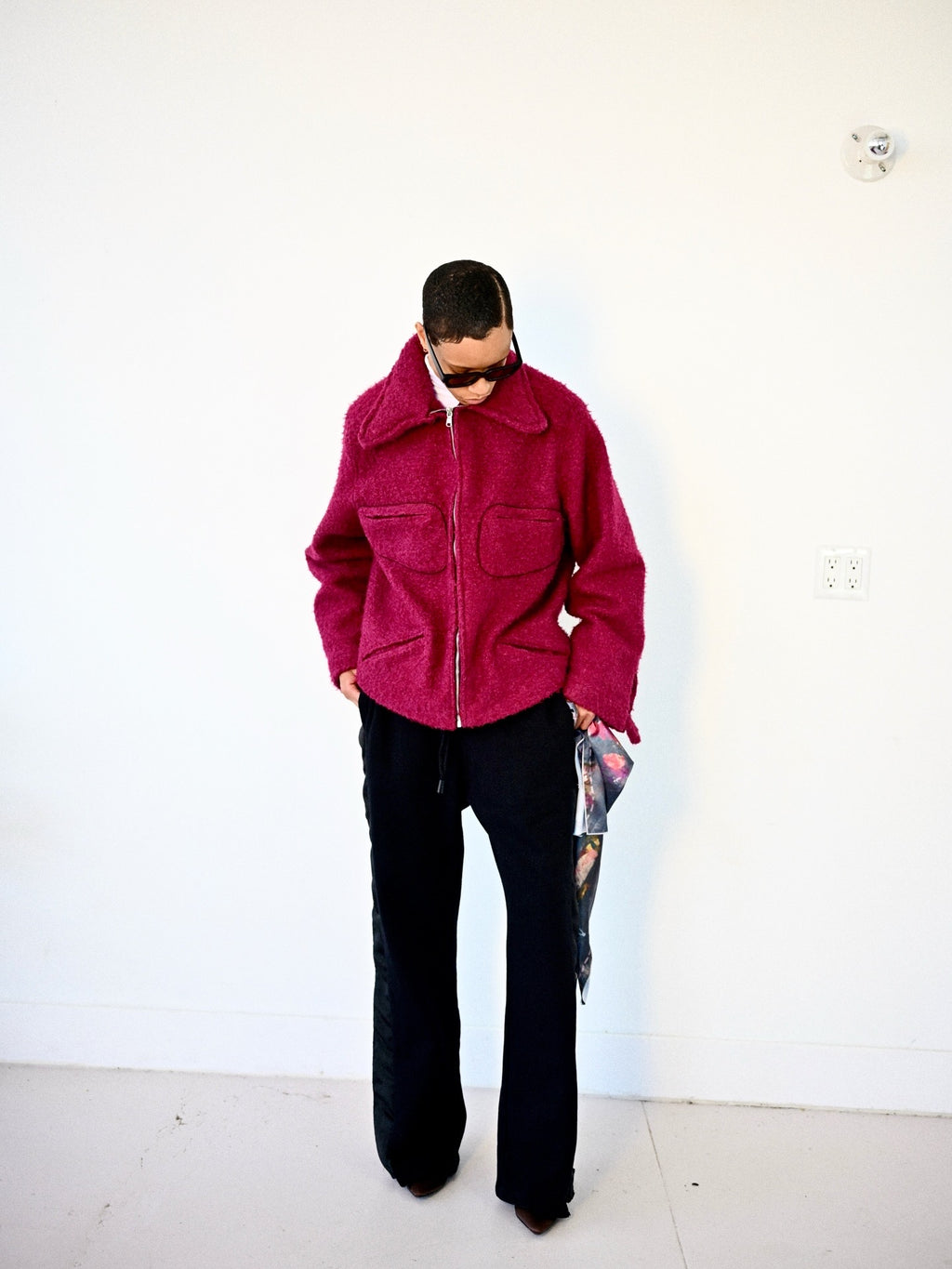 Berry Boucle Jacket